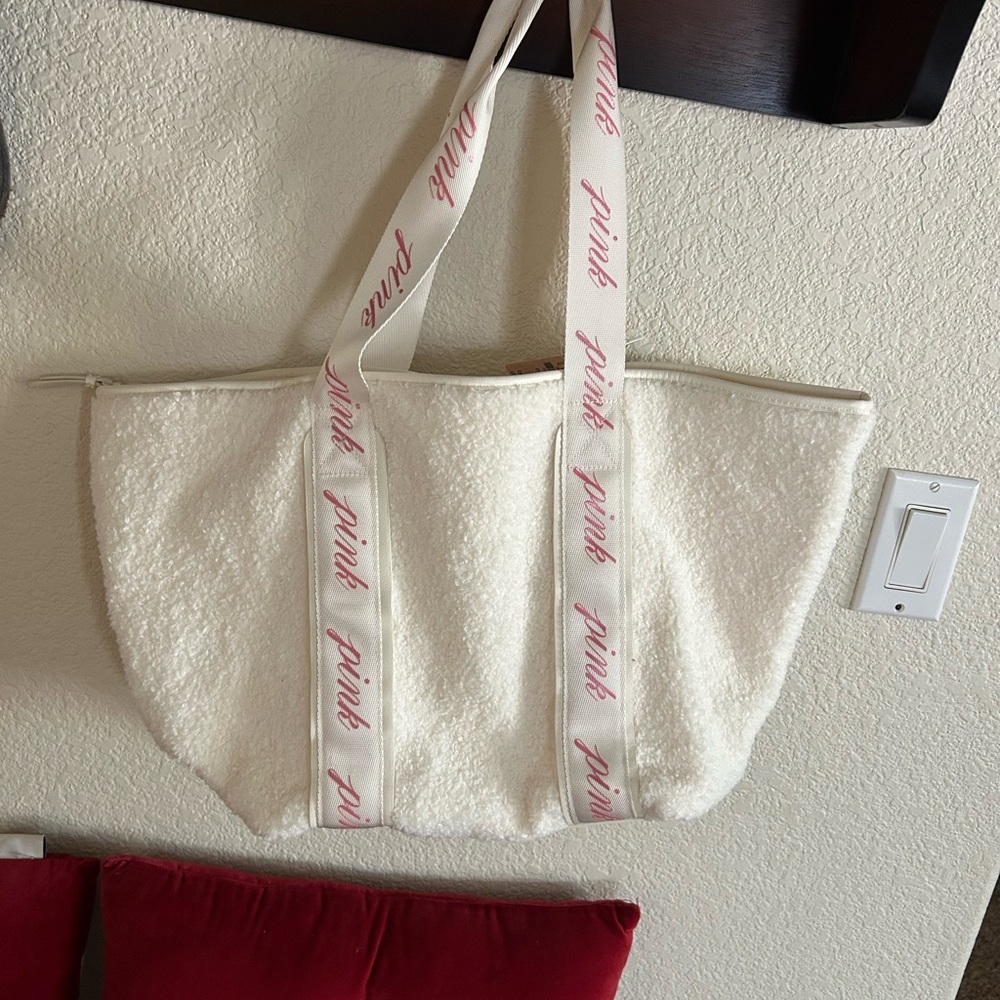 PINK Victoria's Secret White Tote Bag * NWT